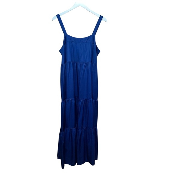 The Drop Navy Blue Tiered Maxi Dress – Size Large (NWT) - Picture 1 of 6